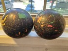  2  Manhattan Rubber Duckpin Bowling Ball Multi-color Splatter Marbled