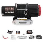 Puli Electric Winch 4500lbs Atv utv 12v Electric Off Road Synthetic Rope Winch