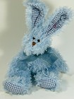 Rare Retired Ty Attic Treasures Beanie Baby Burrows Light Blue Bunny Rabbit