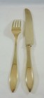 Vintage Dirigold Dirilyte Goldware Regal Flatware Silverware Dinner Fork Knife 