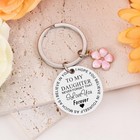 Daughter Gift From Mom Inspirational Keychain To My Daughter Keychain Birthday 