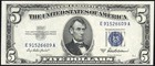 Lot Of 2x Consecutive 1953 A  5 Five Dollar Silver Certificate Notes Fr 1656