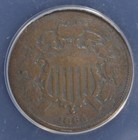 1864 Two Cent  Small Motto Anacs G-4  2532055 