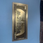 24k Gold Plated Foil  100 Dollar Bill Collectible  Note Gift - 2009 Gold 999999