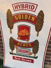 Vintage Original Sorghum Sign 27  X 46  Golden Acres Hybrid Grace Sign Co 1975