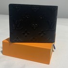 Louis Vuitton Mens Wallet Glossy Black  pre-owned 