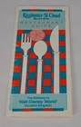1985 Kissimmee-st  Cloud Resort Area Restaurant Guide Brochure Disney World
