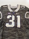 Game Worn Used Nike Tcu Horned Frogs Football Jersey  31 Size 40 Frogskin