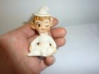 Vintage Mid Century Lefton  White Lustre Winking Pixie Elf Figurine Japan