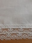 Vgt White Wedding Lace   Cotton Hankie Handkerchief