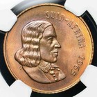 Green Monster Toned - 1965 South Africa 2c Afrikaans   2 Cents Graded Ngc Pf 66 Rb