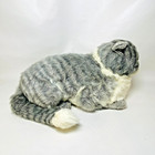 Vintage 1986 Avanti Applause Plush Gray Tabby Cat Realistic Lifelike Kitty