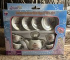 New Mini Tea Set Sweet Princess Porcelain Royal 10 Pieces W Crown Design Pretend