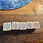 Vintage Lot Of 5 Poker Dice Some Crazing