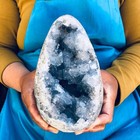 6 49lb Natural Blue Celestite Geode Quartz Crystal Mineral Specimen Healing