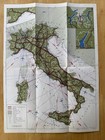Vintage Italy Italian State Tourist Department Enit Folding Road Map Brochure