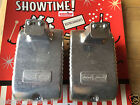 2 New Eprad Drive-in Movie Car Show Prop Speaker Casting Set With White Knobs