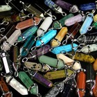 80pc Chakra Quartz Crystal Glass Point Healing Gemstone Pendant Necklace Stone