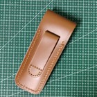 5  Vintage Brown Leather Sheath For 110 Pocket Folding Knife Pouch