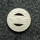 Vintage Pittsburgh Railways Co  One Fare Token Pittsburgh  Pa Usa 3 4 