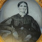 Rare 1860s Tintype 1 6 Plate Mourning Shaker Widow Identified Hand Tinted Ky
