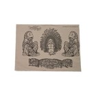 Lot Of 2 Traditional Style Tattoo Flash Sheets Shop Used 15 x11 