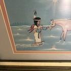 Original Watercolor By Joe Rector  Indian And Horse 1993 Native Am  Art 755 1000