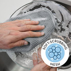 Mesh Dish Scrubber  Kitchen Dish Cloths For Washing Dishes  Grey  11 5 Inches X 