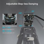 Smallrig Dh10 Heavy Duty Tripod Fluid Video Head W  Flat Base  adjustable Handle