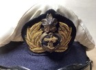 Wwii Imperial Japanese Navy Officer Visor Cap Hat Ijn Vintage Size 57cm