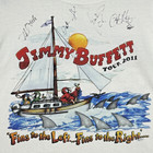 Signed Jimmy Buffett    welcome To Fin Land    Tour 2011 Long Sleeve Shirt     Rare