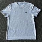 Wimbledon Championships Shirt Mens Large White Tennis Performance Ribbed Logo