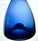 Ikea Holmegaard Scandinavian Danish Mid-century Modern Glass Bud Vase Cobalt