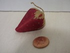 Antique Vintage Sewing Pin Needle Cushion Strawberry Emery - Maybe Silk   