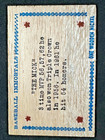 Mickey Mantle One Wooden Nickel  the Mick  Baseball Immortals Ny Yankees Rare