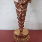 30cm Tibet Copper Yamantaka Phurba Dagger Statue With Stand