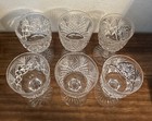 Lot Of 6 Antique Vintage Abp American Brilliant Period Cut Crystal Wine Glasses