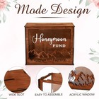 Wooden Mountain Shape Honeymoon Fund Box   Wedding Card Holder