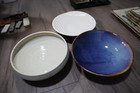 3 Piece Asian Ceramic Vintage Style Plate Set