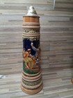 Huge Vintage German Gerz 5 Liter Lidded Beer Stein Defregger Style 24 