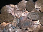 100 Elongated Pressed Pennies   From Different Landmarks   Unsearched Random Lot