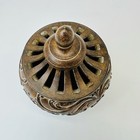 Vintage Inspired Resin Incense Burner W  Intricate Scroll Detailing 6 25    Tall