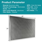 20x20x1  Aluminum Electrostatic Air Filter For Furnace   Central Air Conditioner