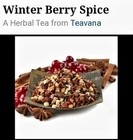         New  Teavana 2 Oz Winter Berry Spice Herbal Tea Blend In Gray Sealed Bag      