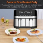 9l Larg Air Fryer 11 In 1 Dual Basket With Independent Temperature Control 2400w