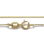Guaranteed 14k Yellow Gold Box Chain Necklace 0 6mm 16 -24 