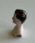 Antique Doll Head Half Doll Pin Cushion Rare Male Porcelain Small 1 25    702