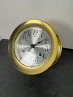 Seth Thomas Corsair Ship Bell Nautical Brass Clock E537-000 1004 Thomaston Conn