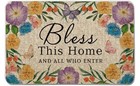 Door Mat Welcome Mat Outdoor Bless This Home Doormat Outside Floor Front Door 