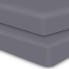 2-pack Baby Fitted Crib Sheets - Soft Breathable Microfiber Toddler Nursery S   